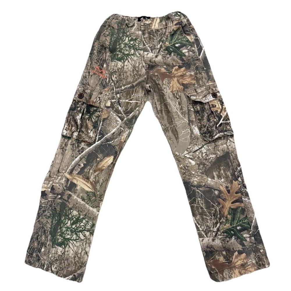 Realtree Youth Hunting Cargo Pants Size Youth 10/12 Camo Camouflage